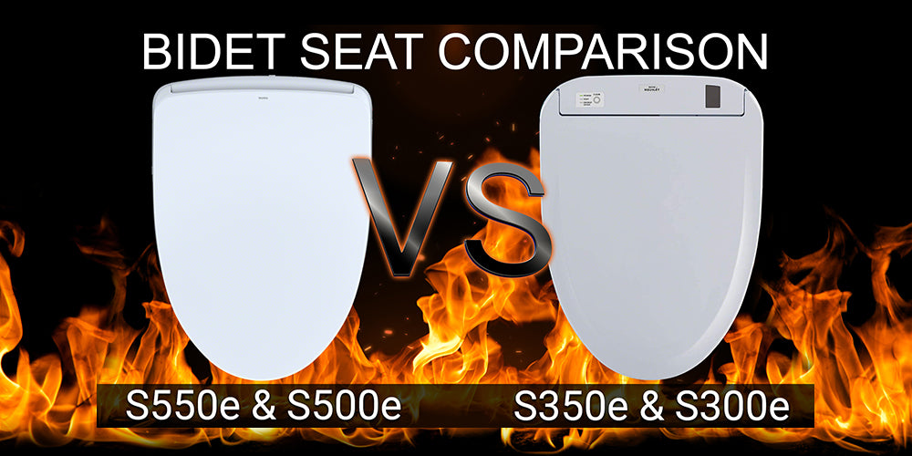 TOTO S550e (SW3056) and S500e (SW3046) Washlets vs. s300e and s350e Washlets