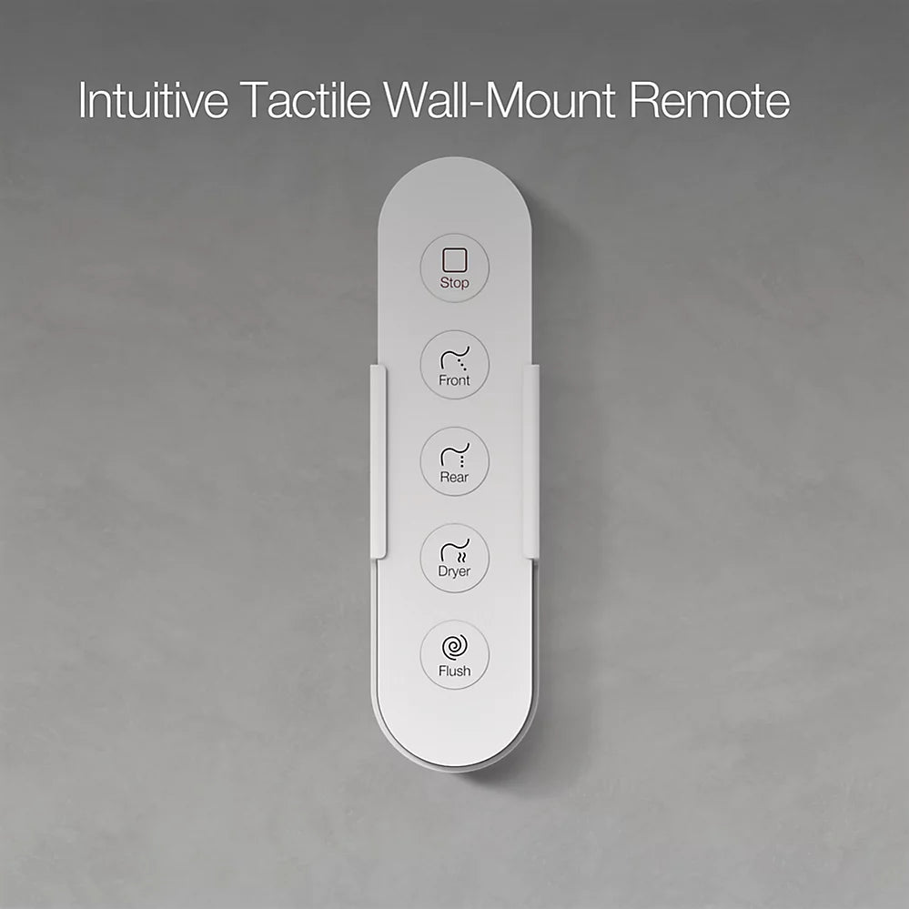 Kohler Leap K-28529-0 Comfort Height Skirted Dual-Flush One-Piece Elongated Smart Toilet