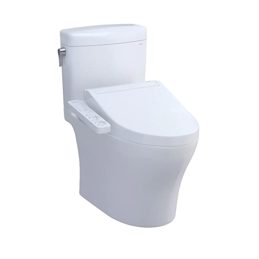 TOTO AQUIA IV CUBE WASHLET+ C2 TWO-PIECE TOILET 1.28 GPF & 0.9 GPF