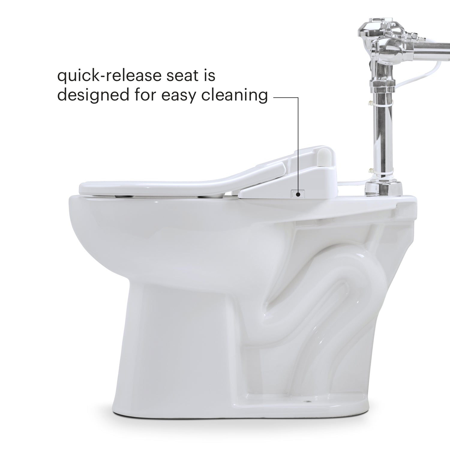 Brondell Swash Thinline T22 Commercial Open Front Bidet Seat