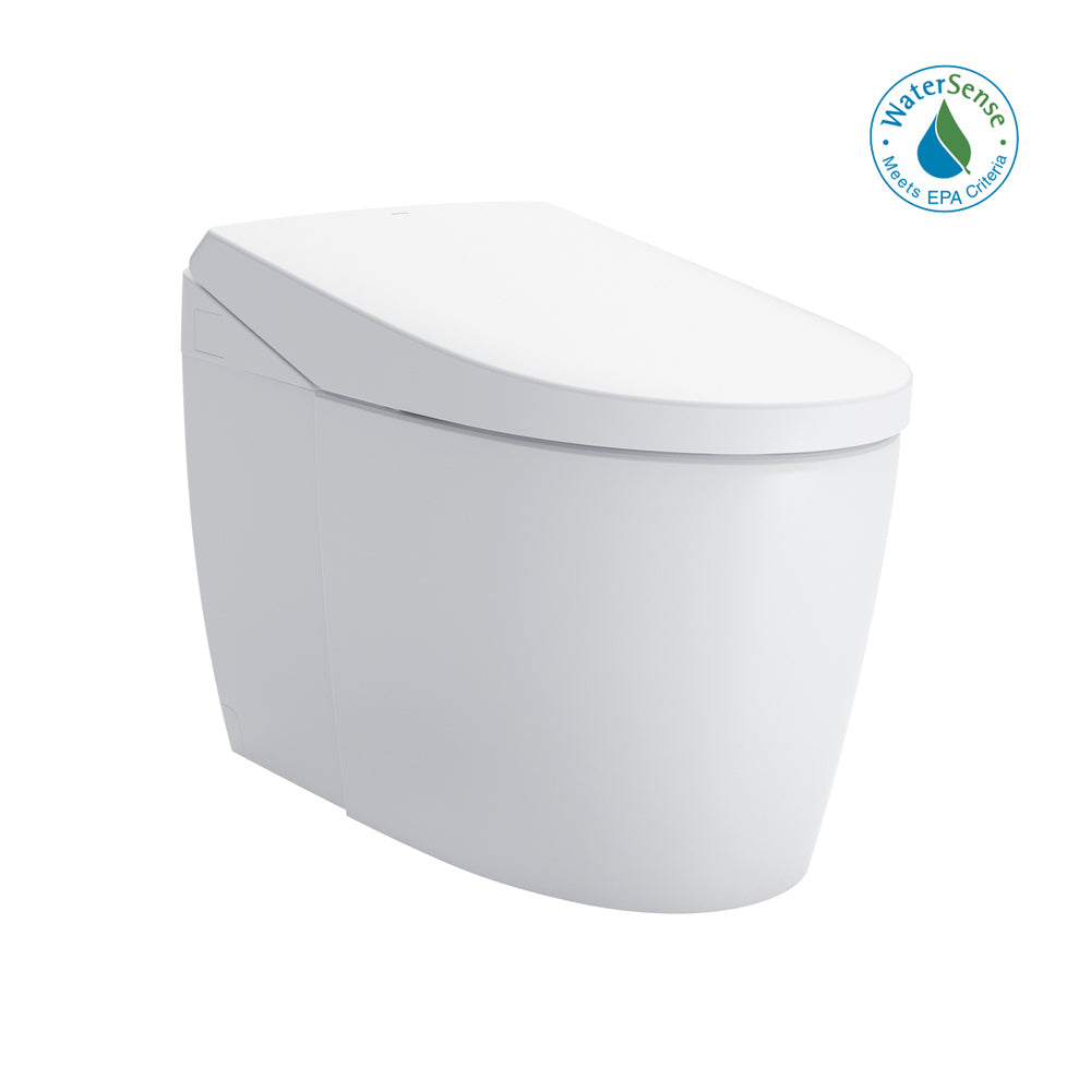 NEOREST AS MS8551CUMFG#01 Dual Flush 1.0 or 0.8 GPF Toilet with Integrated Bidet Seat and EWATER+, Cotton White