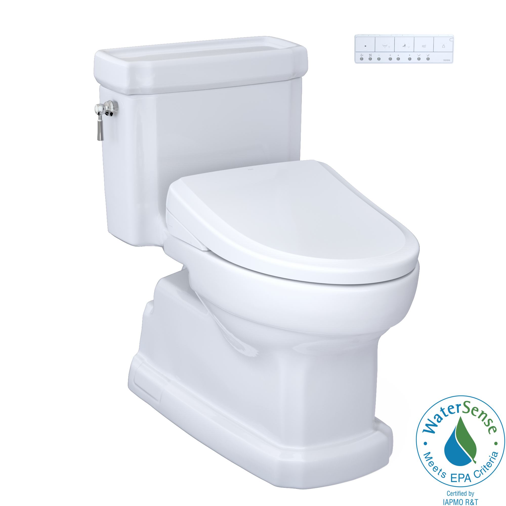 ととと TOTO WASHLET+ Eco Guinevere Elongated 1.28 GPF Universal