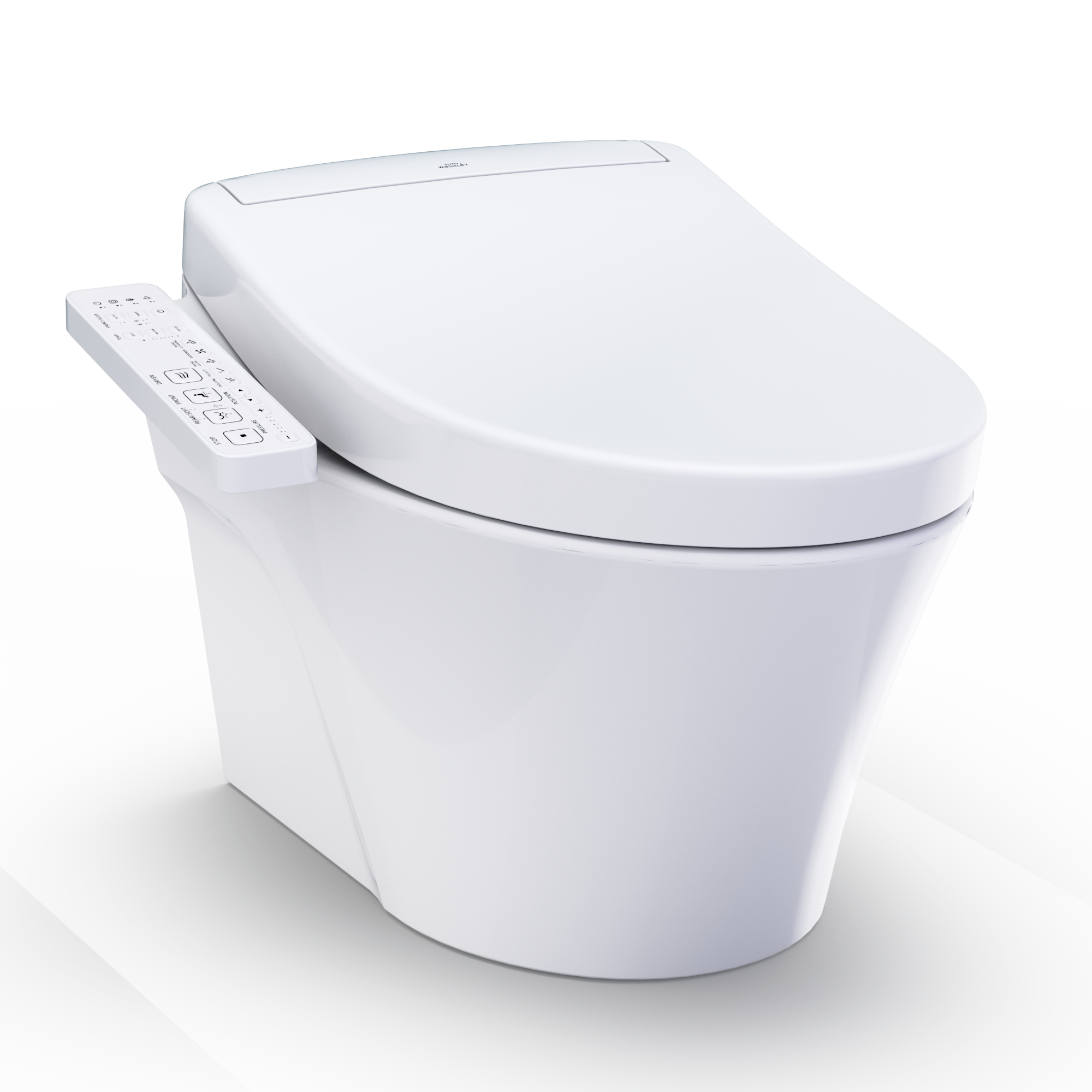 TOTO WASHLET+ AP Wall-Hung Elongated Toilet and WASHLET S2 and DuoFit In-Wall 0.9 and 1.28 GPF Dual-Flush Tank System, Matte Silver - CWT4263346CMFG#MS