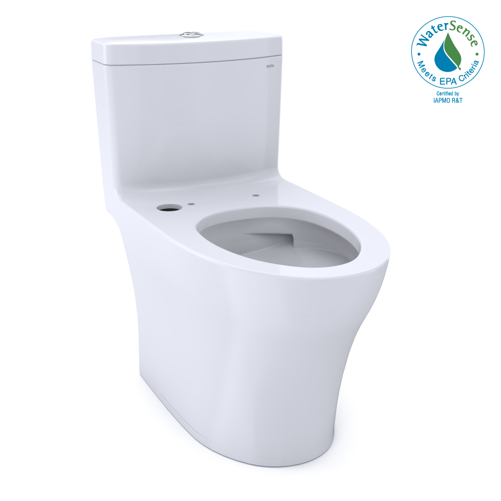 TOTO Aquia IV CST646CEMFGNAT40#01 0.9 / 1.28 GPF Dual Flush One Piece Elongated Toilet with Push Button Flush - No Seat