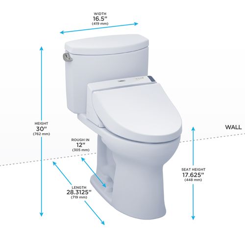 TOTO DRAKE II C200 WASHLET+ COTTON CONCEALED CONNECTION