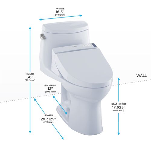 TOTO ULTRAMAX II C200 WASHLET+ COTTON CONCEALED CONNECTION