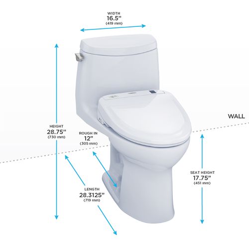 TOTO ULTRAMAX II 1G S300E WASHLET+ COTTON CONCEALED CONNECTION