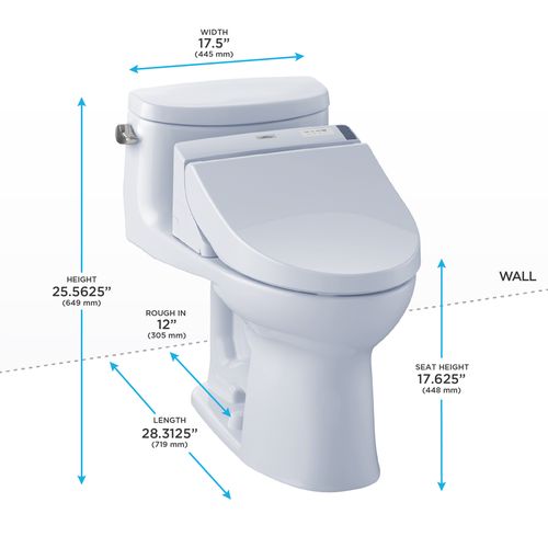 TOTO SUPREME II C200 WASHLET+ COTTON CONCEALED CONNECTION