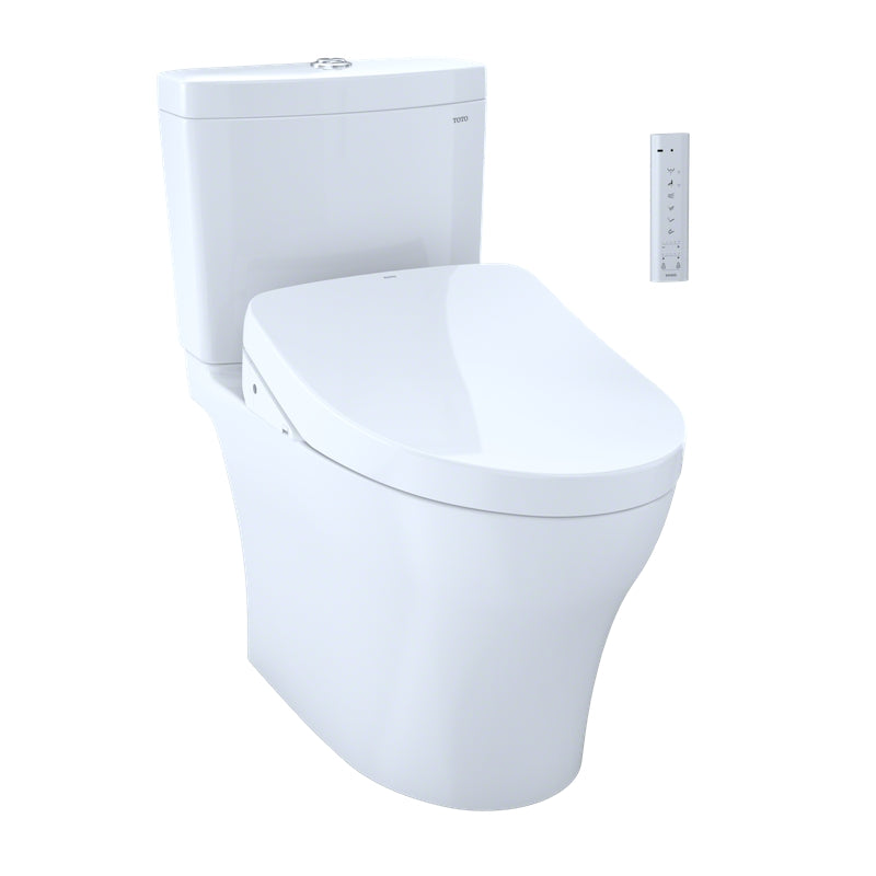 TOTO AQUIA IV WASHLET+ S550E TWO PIECE TOILET 1.28 GPF & 0.8 GPF UNIVERSAL HEIGHT