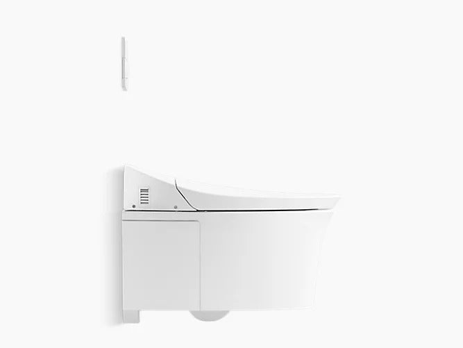 Kohler Veil K-5402-0 Intelligent Compact Elongated Dual-Flush Wall Hung Toilet