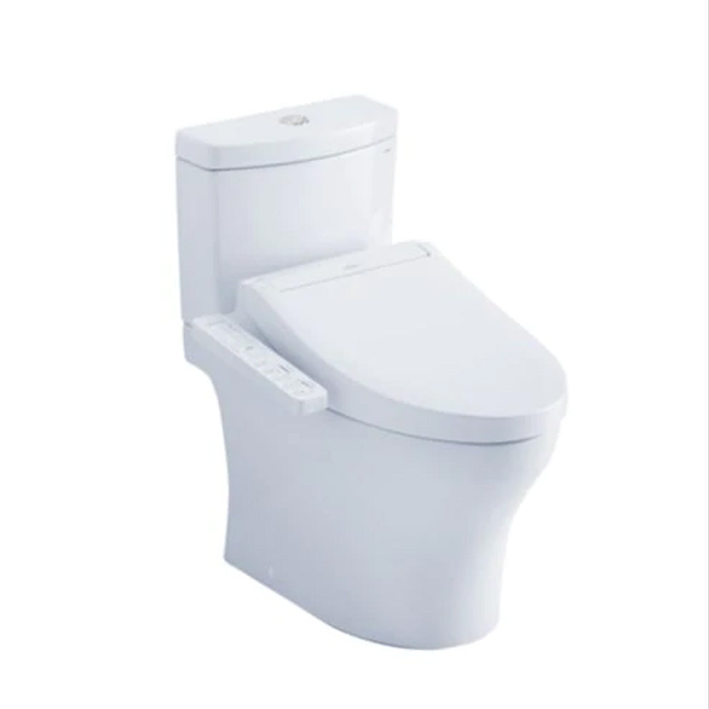 TOTO AQUIA IV 1G WASHLET+ C2 TWO-PIECE TOILET 1.0 GPF & 0.8 GPF UNIVERSAL HEIGHT