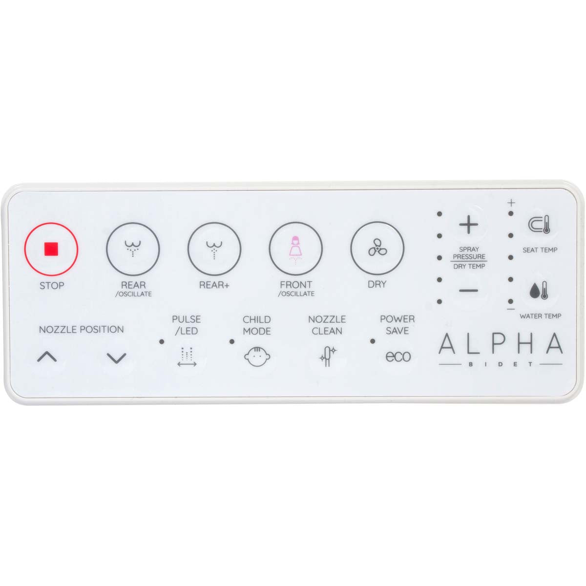 Alpha GXR Wave Bidet Toilet Seat