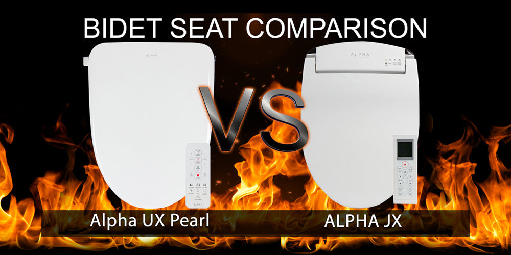 Alpha UX Pearl vs Alpha JX | Bidet Toilet Seat Comparison