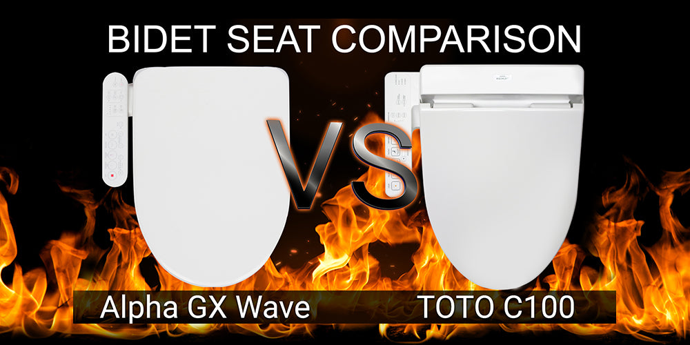 Alpha GX Wave vs TOTO C100 SW2034 Washlet: Bidet Toilet Seat Comparison