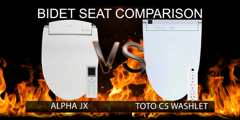 Alpha JX vs TOTO C5 Washlet: Bidet Toilet Seat Comparison