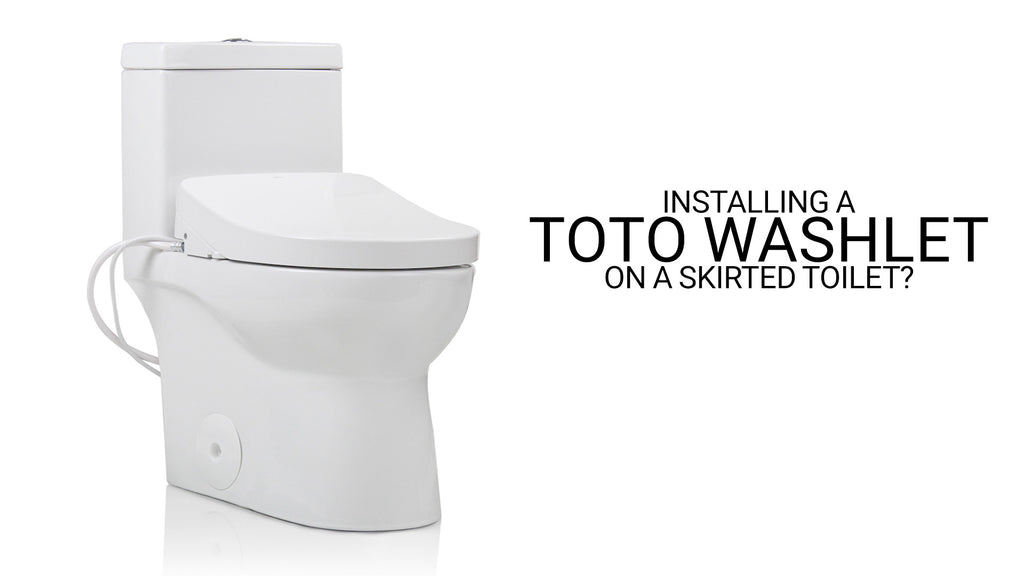bidet seat installation skirted toilet