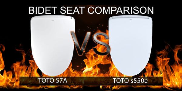 TOTO S7A and S7 Washlets vs. S550e and S500e Washlets