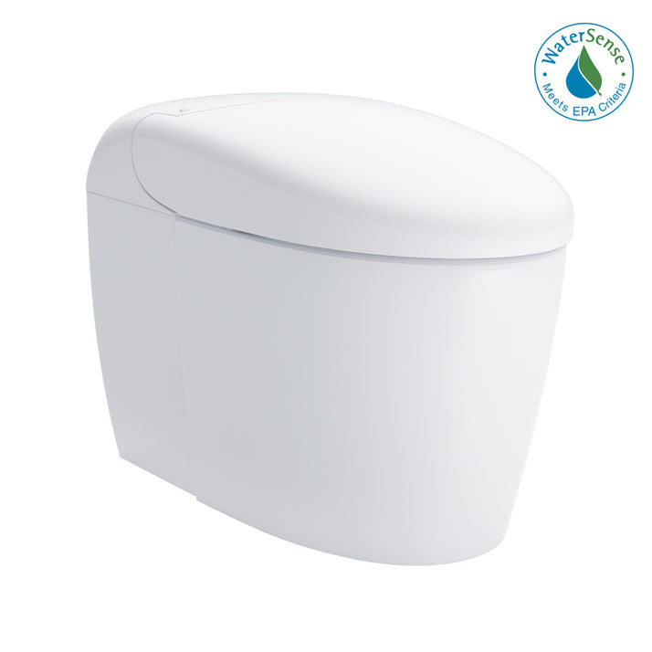 NEOREST RS Dual Flush 1.0 or 0.8 GPF Toilet with Integrated Bidet Seat and EWATER+, Cotton White - MS8341CUMFG