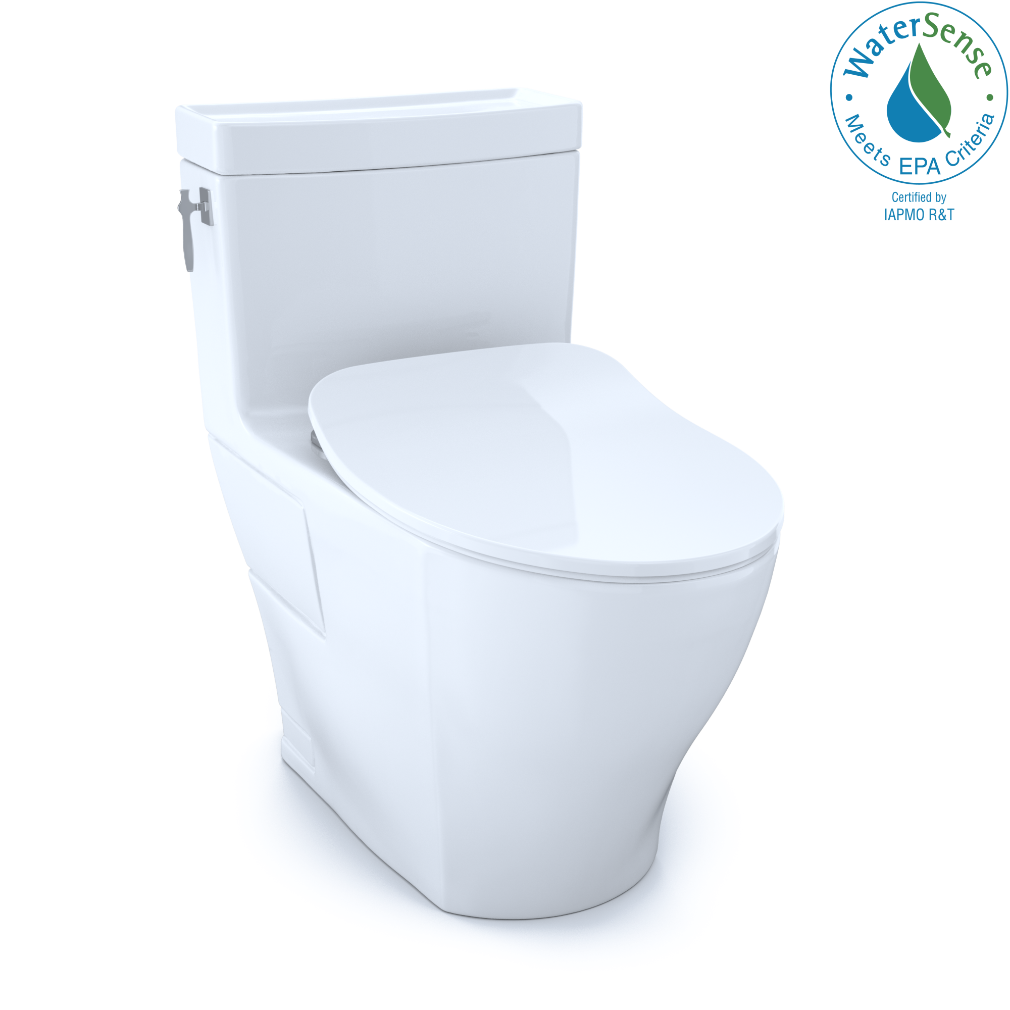 TOTO AIMES® MS626234CEFG#01 ONE-PIECE TOILET, 1.28GPF, ELONGATED BOWL - WASHLET®+ CONNECTION - Slim SoftClose Seat Included