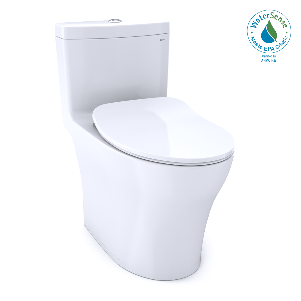 TOTO Aquia IV MS646234CEMFGN#01 0.9 / 1.28 GPF Dual Flush One Piece Elongated Toilet with Push Button Flush - Seat Included