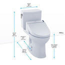 TOTO DRAKE II 1G C200 WASHLET+ COTTON CONCEALED CONNECTION