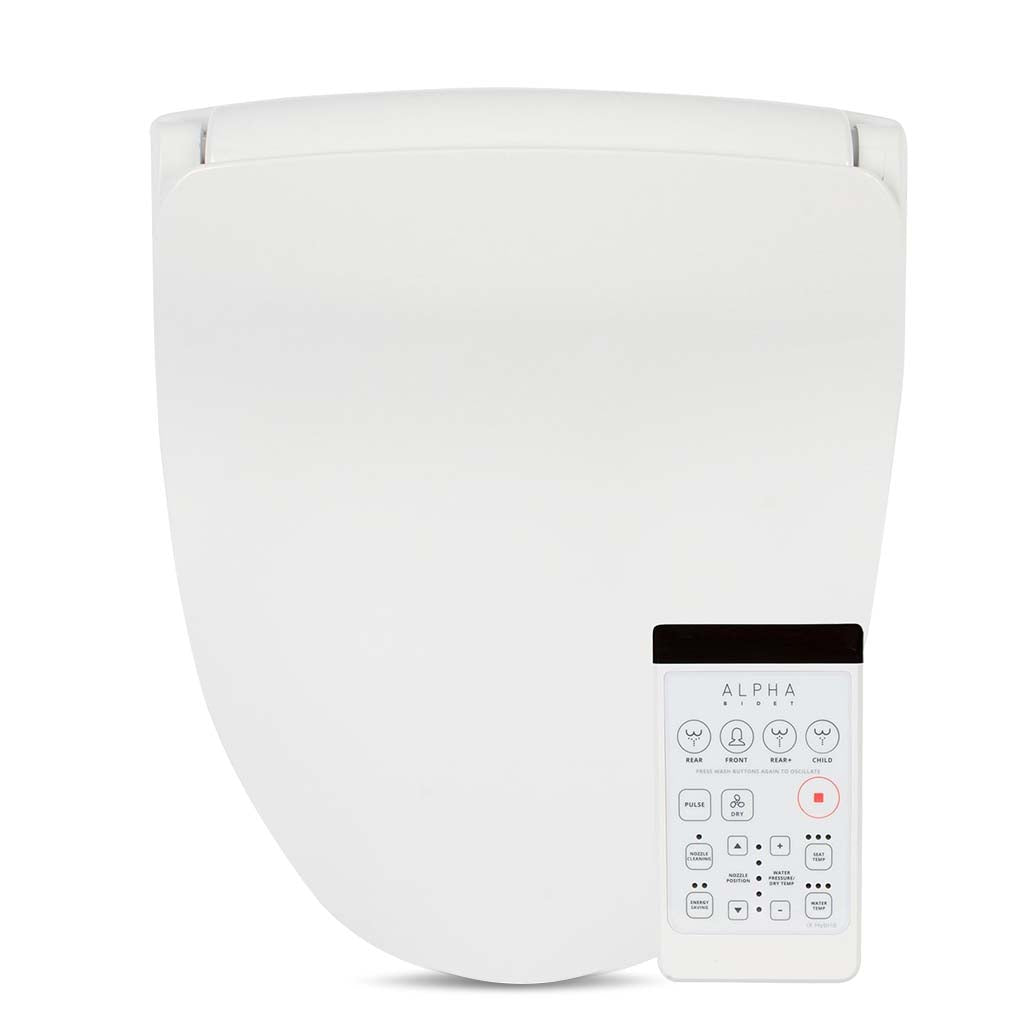 White round bidet seat with remote control