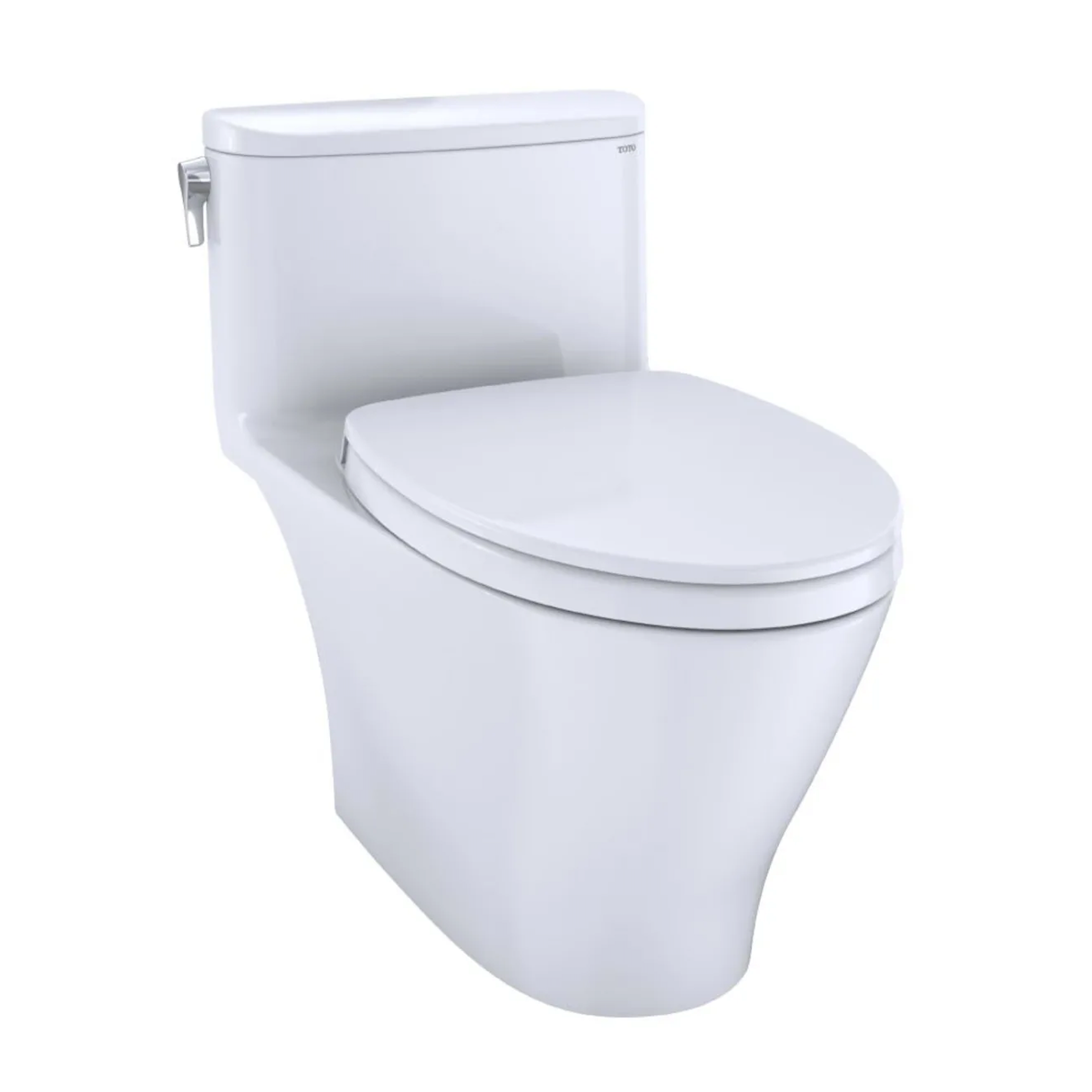 TOTO Nexus MS642124CUFG#01 1.0 GPF One Piece Elongated Chair Height Toilet with Tornado Flush Technology - SoftClose seat included