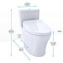 TOTO AQUIA IV WASHLET+ S550E ONE-PIECE TOILET 1.0 GPF & 0.8 GPF